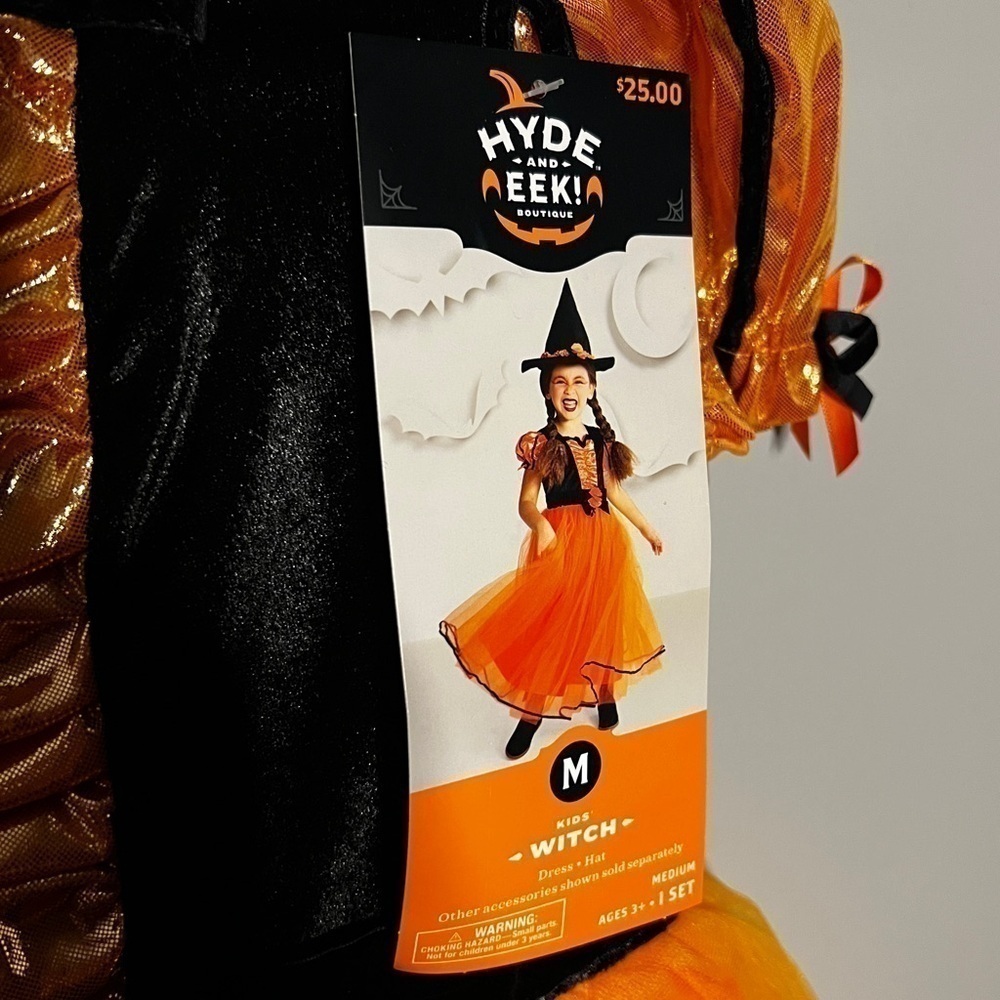 Kid’s Hyde and Eek Boutique Witch Halloween Costume Size Medium 3+ - Picture 3 of 5